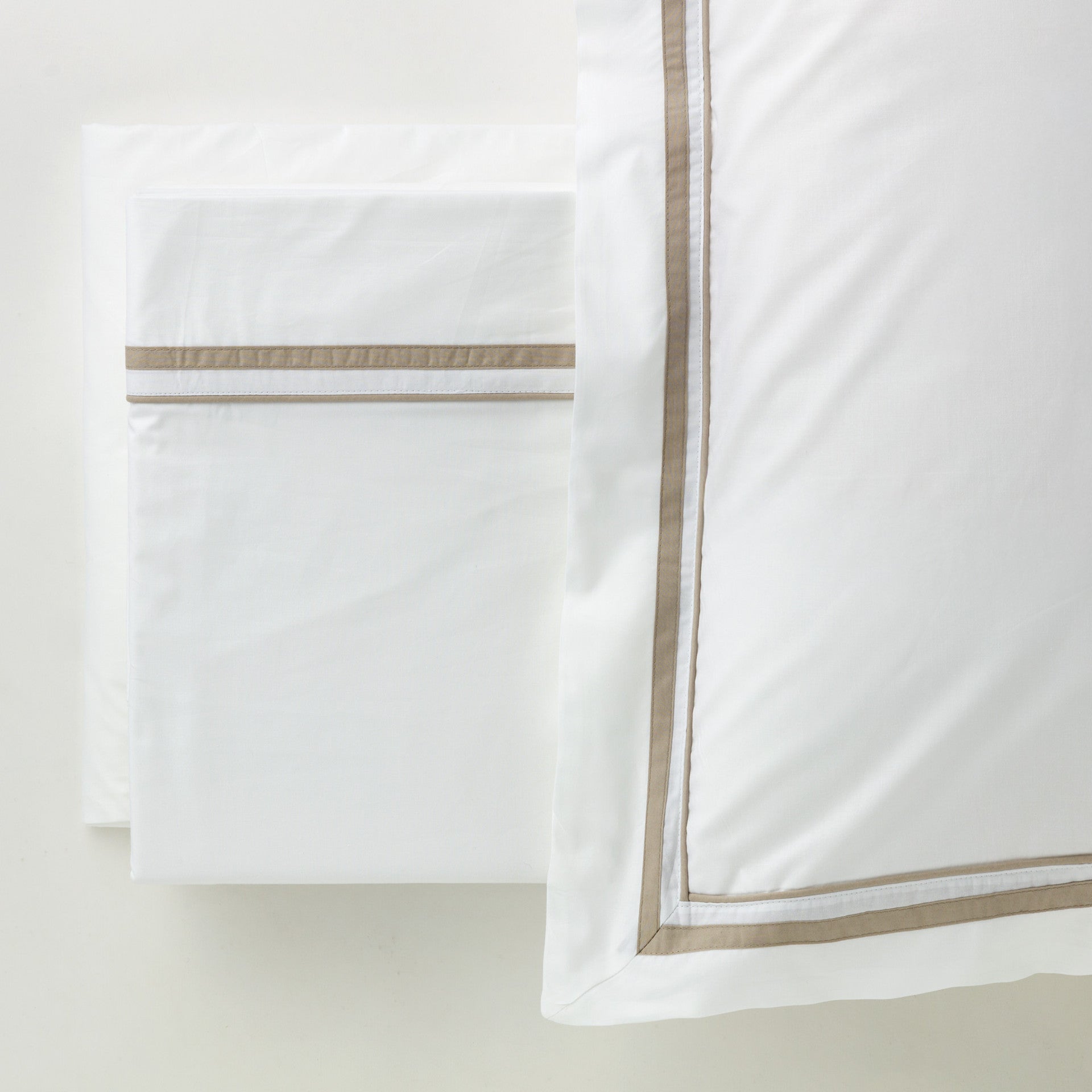 Completo letto in cotone Percalle Mirage biaco | Rohome