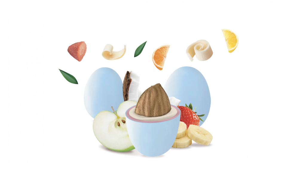 Maxtris - confetto incartato singolo  celeste mix frutta | rohome