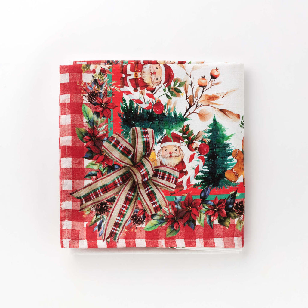 Tovaglia rettangolare Santa Claus natalizia 360cm | Rohome