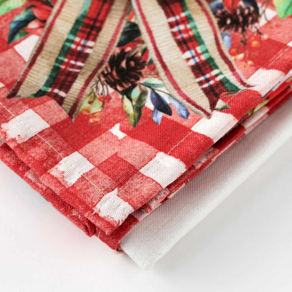 Tovaglia rettangolare Santa Claus natalizia 360cm | Rohome