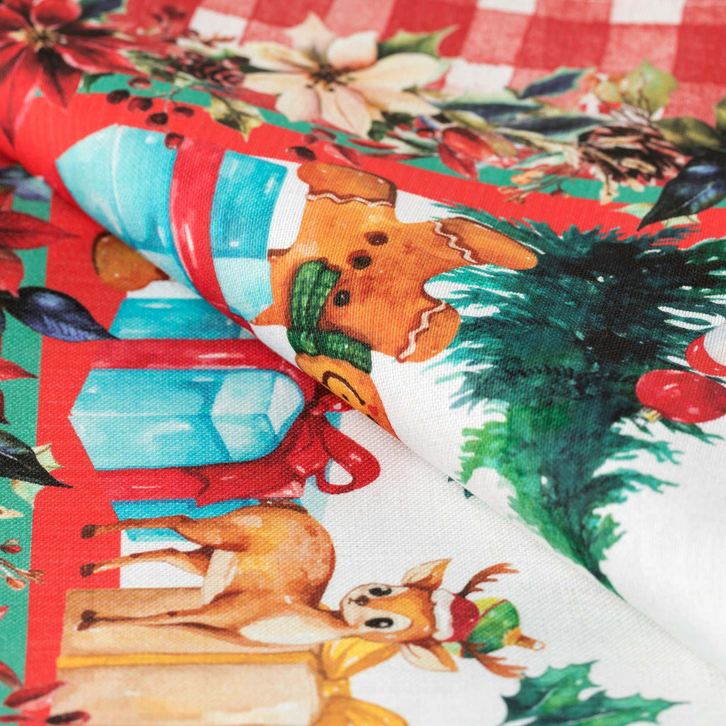 Tovaglia rettangolare Santa Claus natalizia 360cm | Rohome