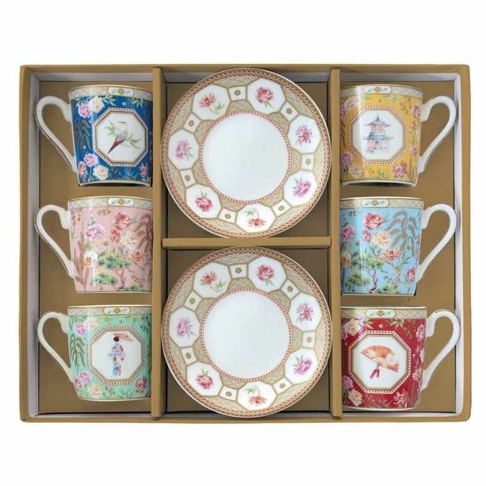 Set 6 Tazzine Espresso 100ml con piattini Jardins d'orient| Rohome