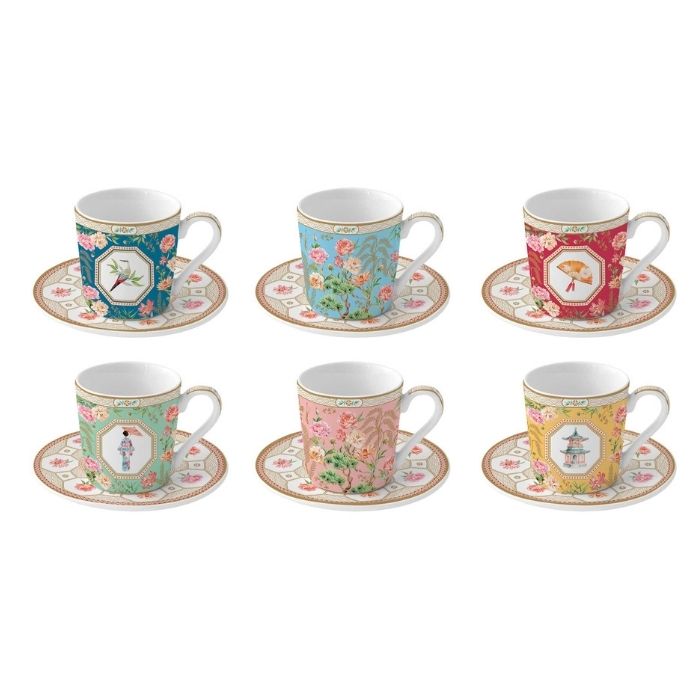 Set 6 Tazzine Espresso 100ml con piattini Jardins d'orient| Rohome