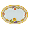 Thun - Piatto ovale Country multiuso con fiori e farfalla grande | Rohome
