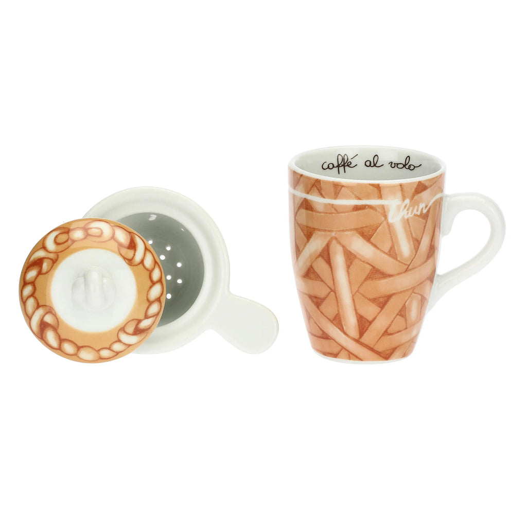 Thun - Tisaniera in porcellana AbbracciAMI