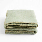 Plaid in cashmere colore verde double face | Rohome