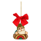Thun - Addobbo natalizio Gnomo Oliver con arcobaleno in ceramica maxi| Rohome