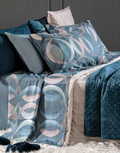 Parure copripiumino Robert in cotone Azzurro indaco | Rohome