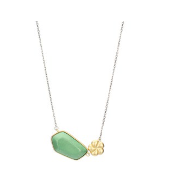 Collana Thun con pietra in ceramica e fiore | Rohome | Rohome