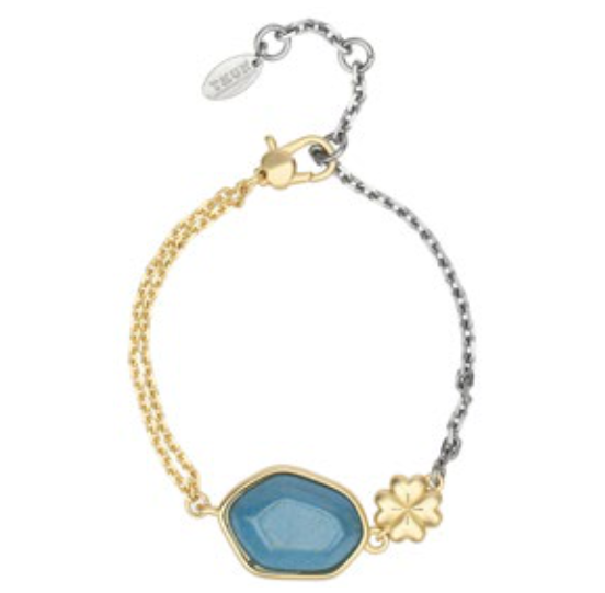Bracciale Thun con pietra in ceramica e quadrifoglio | Rohome
