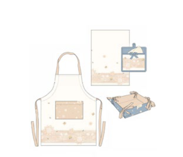 Thun - Set presina, strofinaccio e grembiule Elegance | rohome