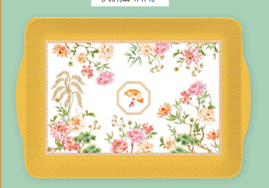 Vassoio con manici 33x22cm in melamina jardins d'orient | Rohome