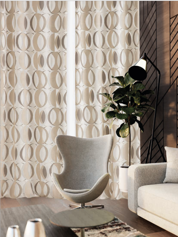 Tenda eclissi tiffany con occhielli H. 290cm | rohome