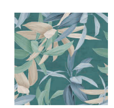 Tenda flora ottanio con occhielli H. 290cm | rohome