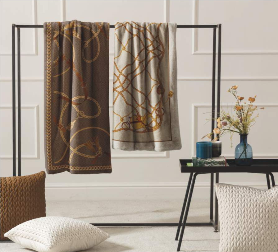 Plaid con stampa digitale 150x200cm | Rohome