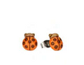 Thun - orecchini con pin coccinella ceramica | rohome