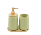 Thun - Set bagno country bloom verde | Rohome