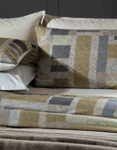 Parure copripiumino Gilbert in cotone Beige | Rohome