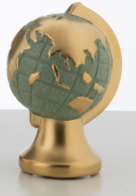 Globo verde in ceramica h.13cm | Rohome