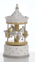 Giostrina carosello in legno h.20cm beige | Rohome