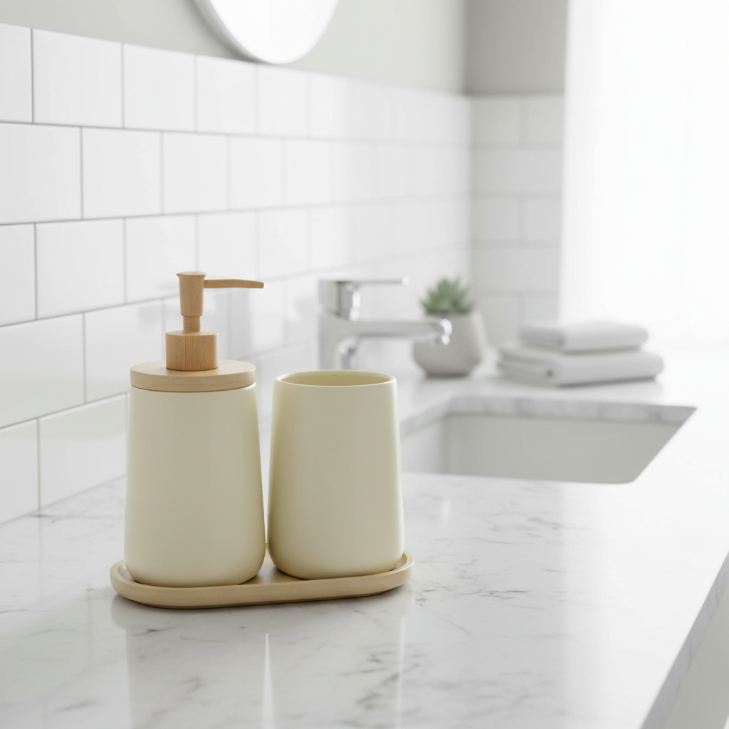 Thun - Set bagno country bloom champagne | Rohome