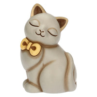 Thun - Gatto Momi con fiocco in ceramica, medio | Rohome