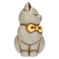 Thun - Gatto Momi con fiocco in ceramica, medio | Rohome