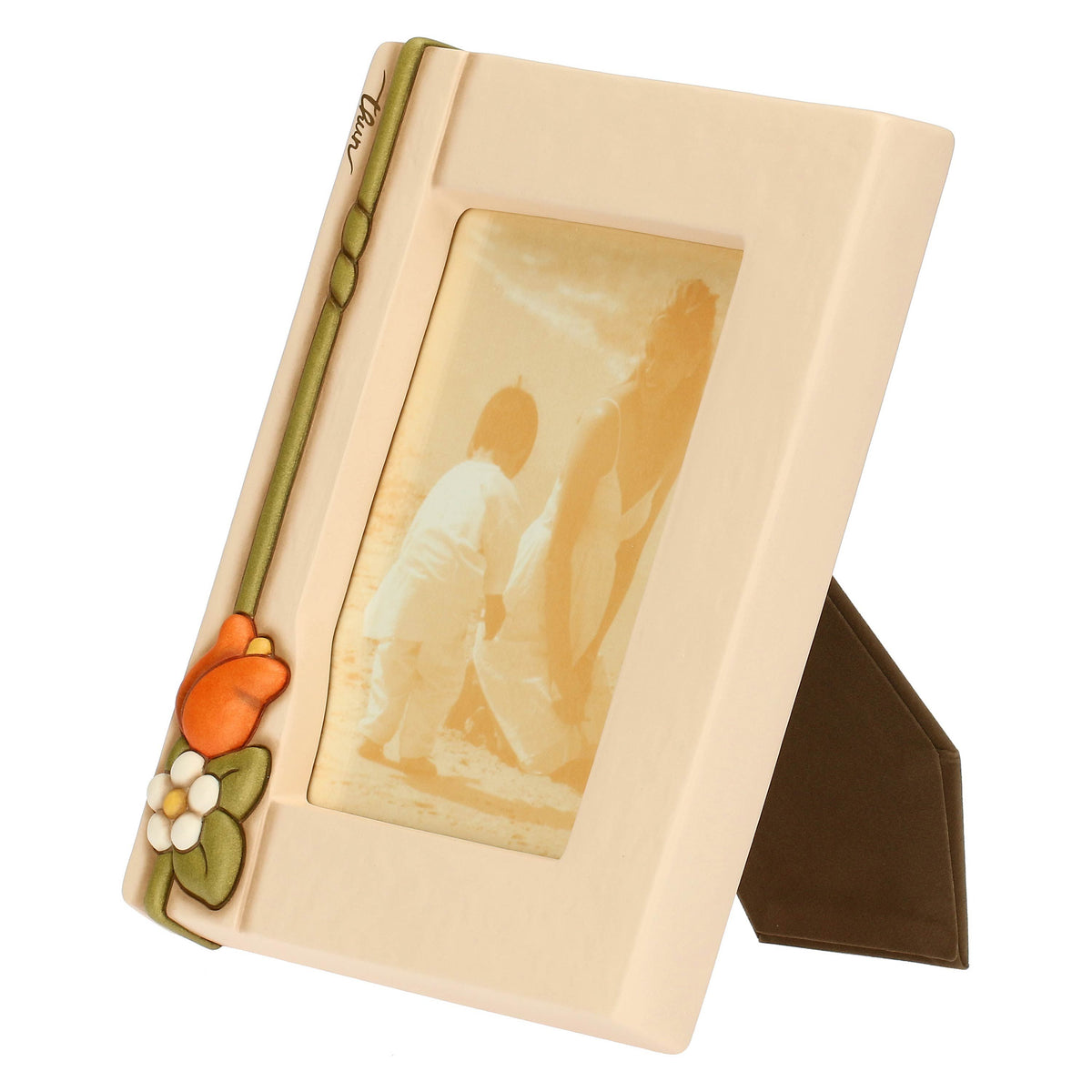 Portafoto in ceramica con fiori Country Bloom, grande | rohome