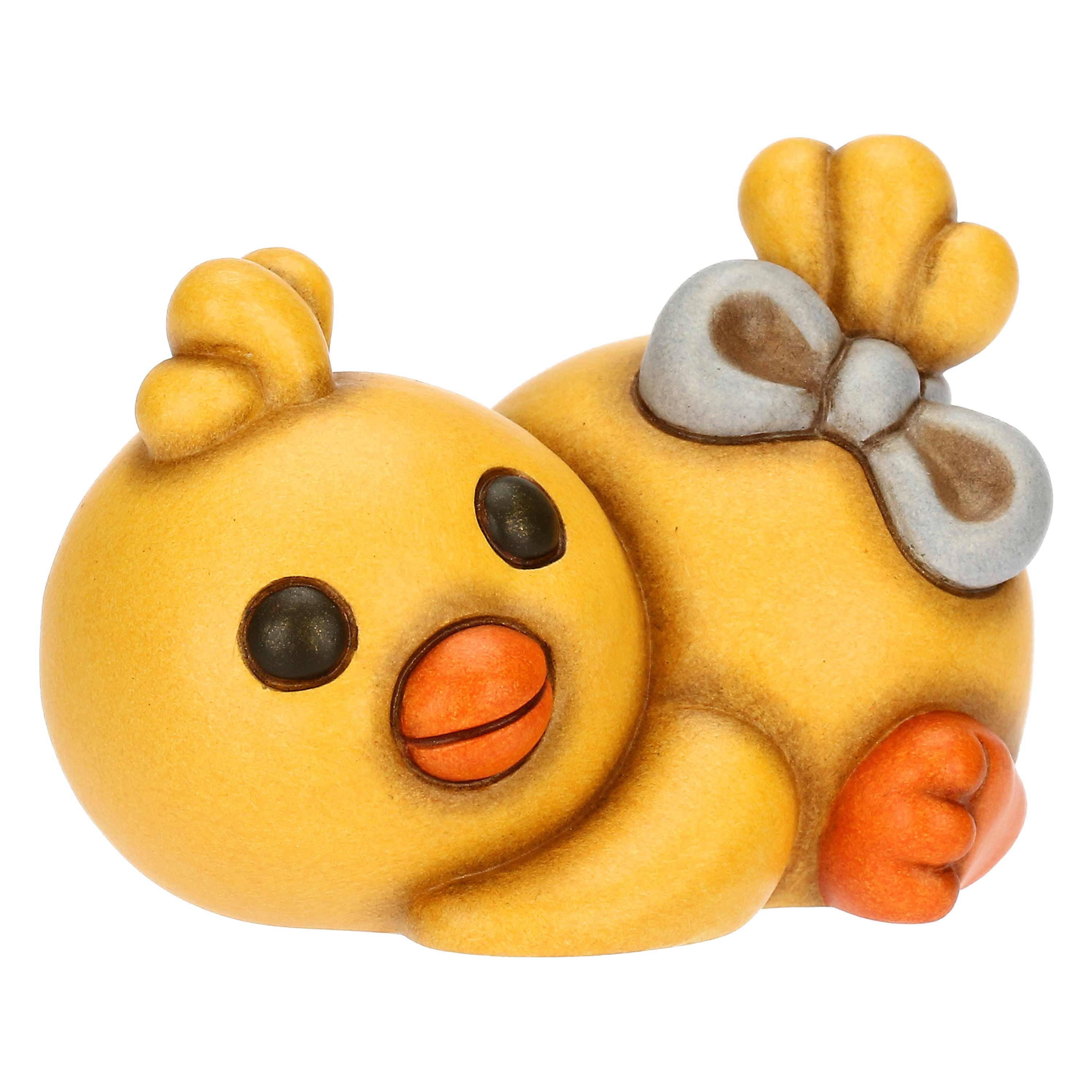 Thun - pulcino Polly con fiocco blu piccolo | rohome