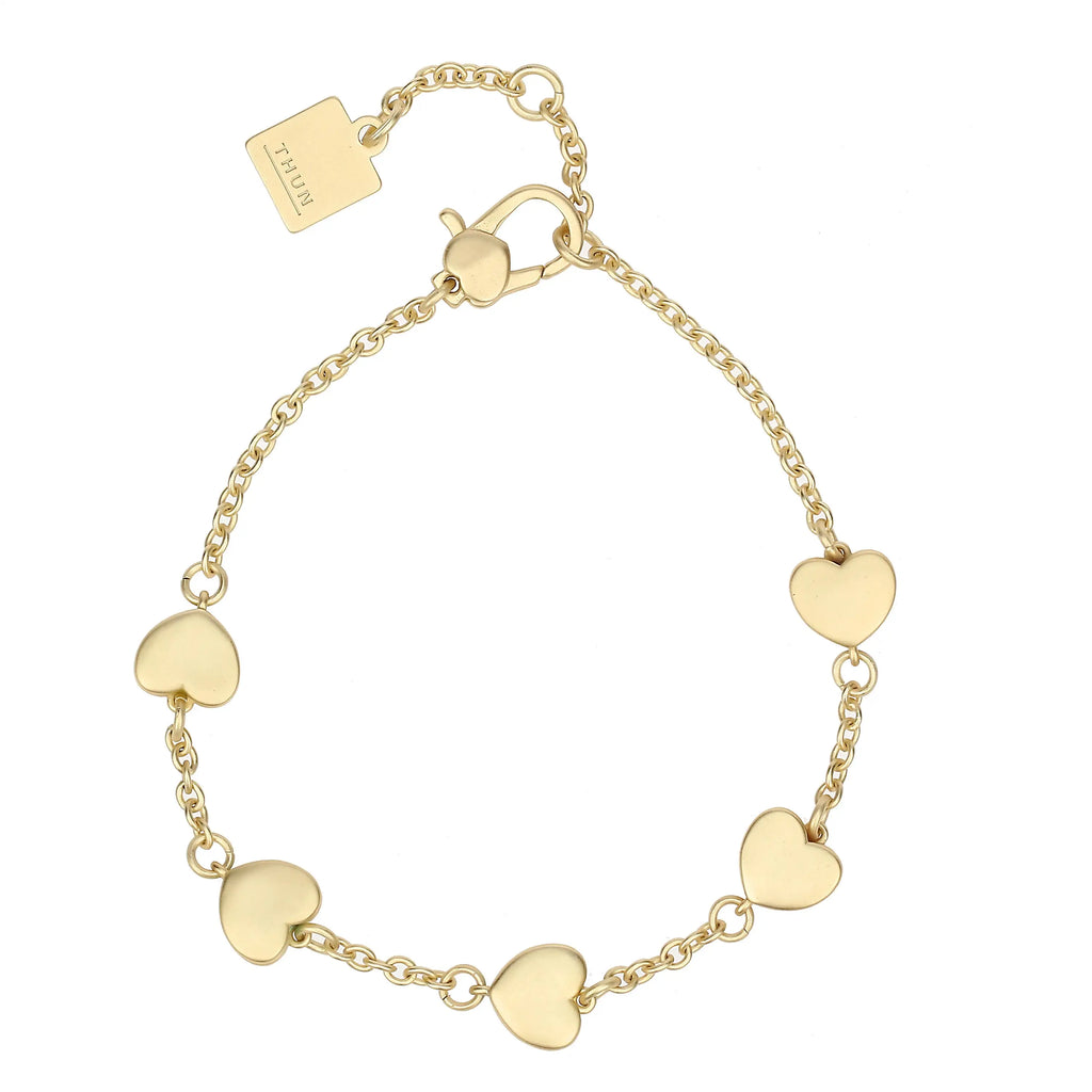 Thun - Bracciale in metallo con cinque cuori | Rohome