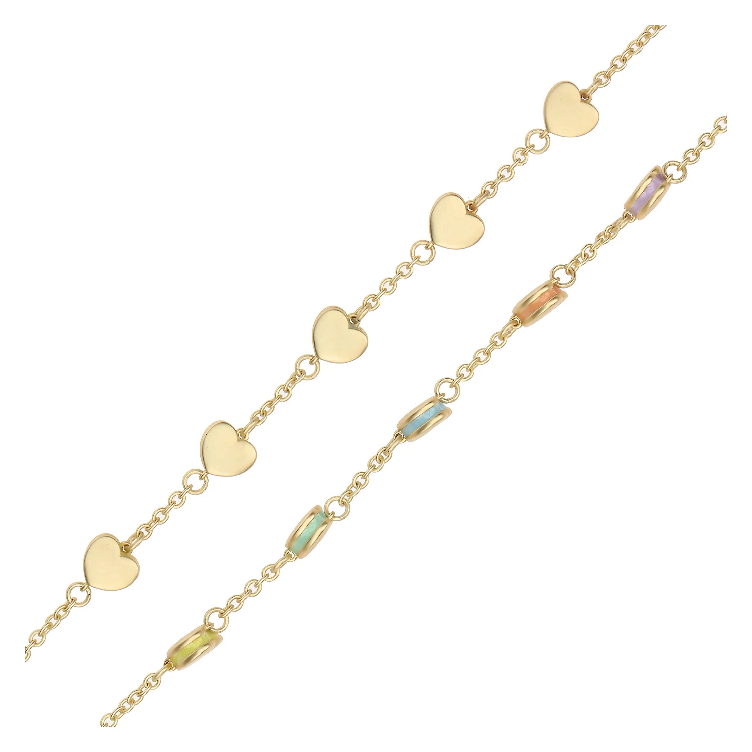 Thun - Bracciale in metallo con cinque cuori | Rohome