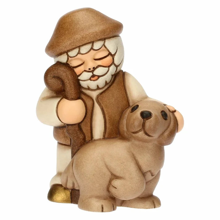 Thun - Pastore con cane beige Presepe | Rohome