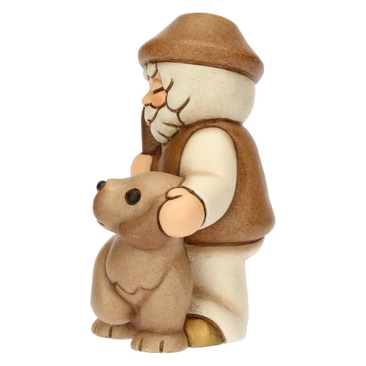 Thun - Pastore con cane beige Presepe | Rohome