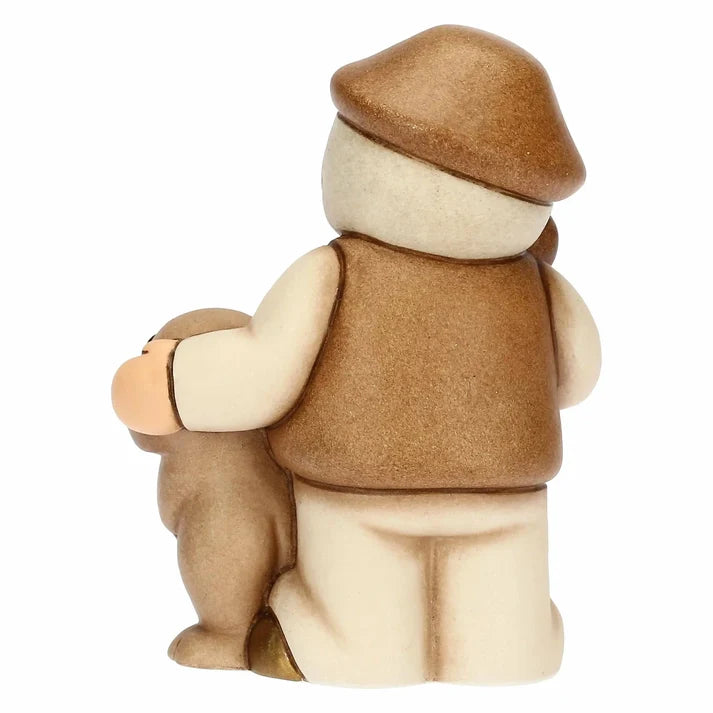Thun - Pastore con cane beige Presepe | Rohome