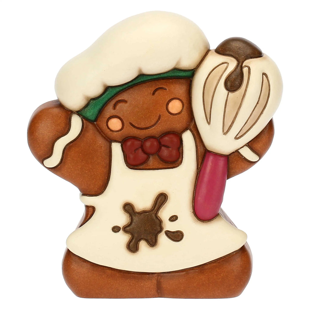 Thun - Omino di pan di zenzero Pepi chef in ceramica, medio | Rohome