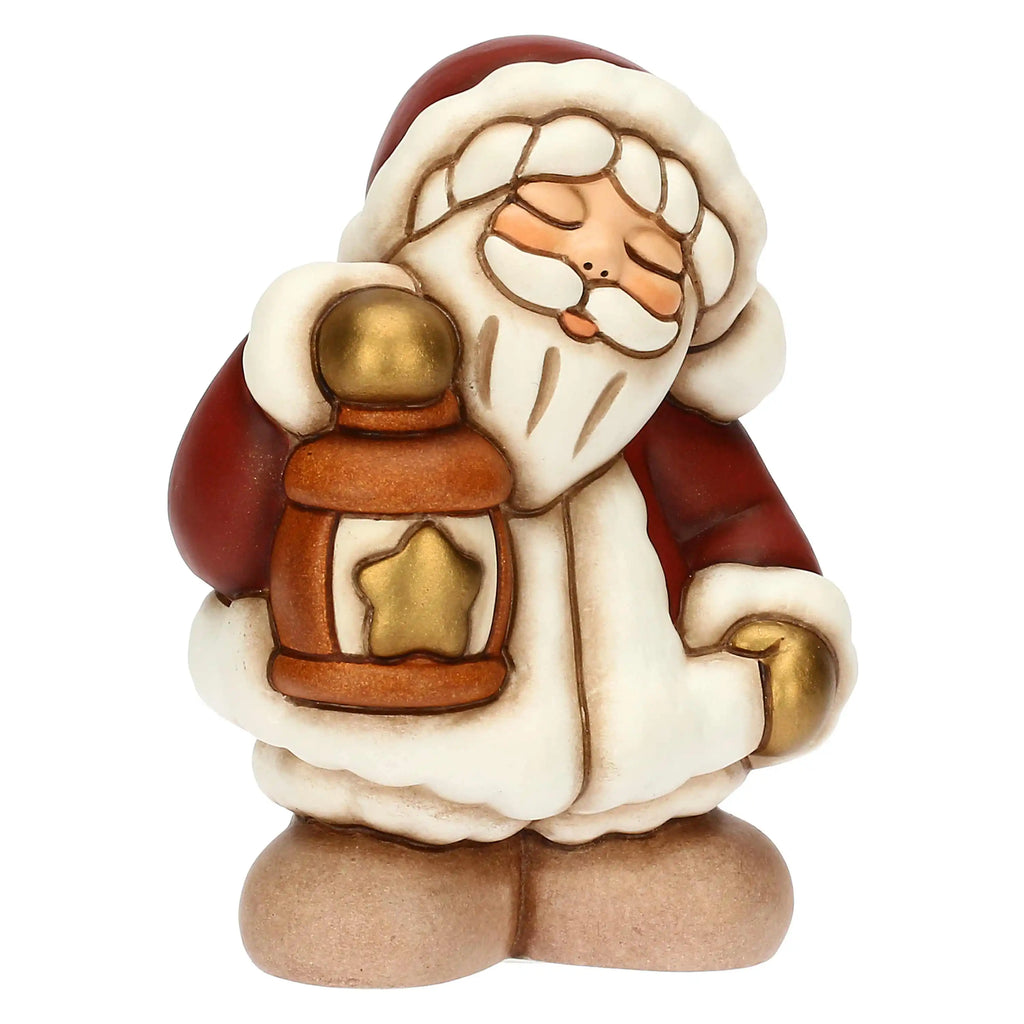 Thun - Babbo Natale con lanterna in ceramica piccolo | Rohome