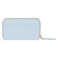 Portafoglio Thun in ecopelle donna azzurro con zip around piccolo | Rohome
