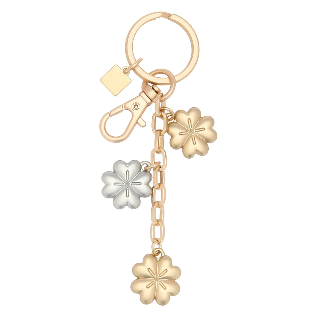 Thun - Portachiavi in metallo 3 charms quadrifoglio | Rohome