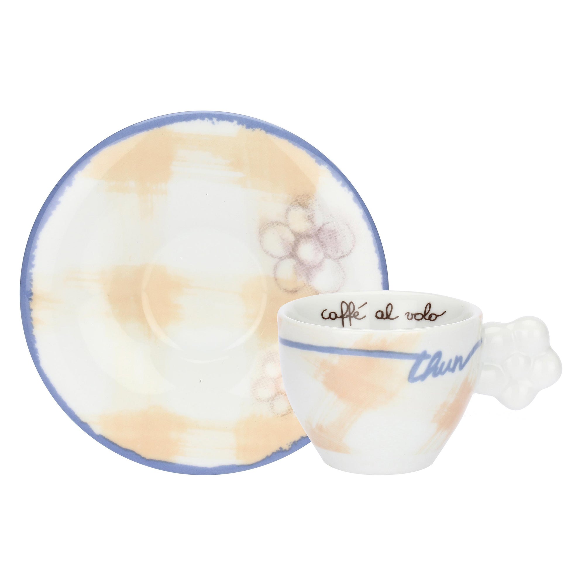 Thun - Set 2 tazzine caffè con vassoio in porcellana Pasqua | Rohome