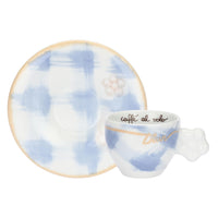 Thun - Set 2 tazzine caffè con vassoio in porcellana Pasqua | Rohome