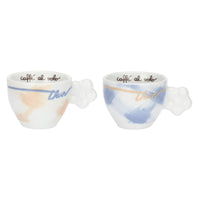 Thun - Set 2 tazzine caffè con vassoio in porcellana Pasqua | Rohome