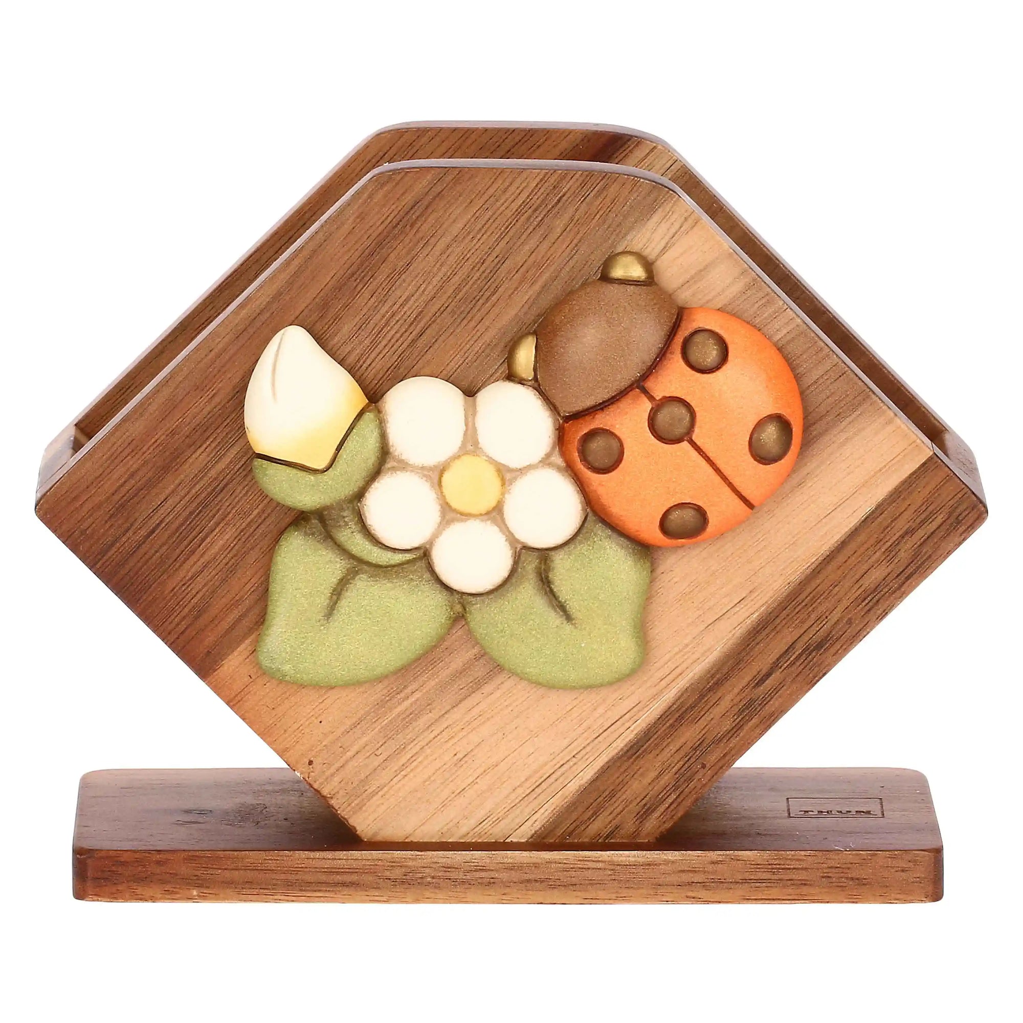 Thun - Porta tovaglioli in legno country bloom | Rohome