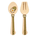 Thun - Set cucchiaio e forchetta da parete in ceramica Country Bloom | rohome