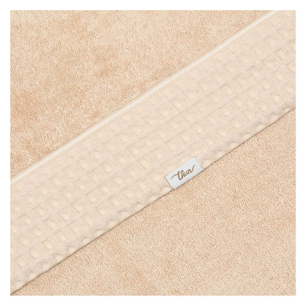Thun - Telo doccia in cotone colore tortora | Rohome