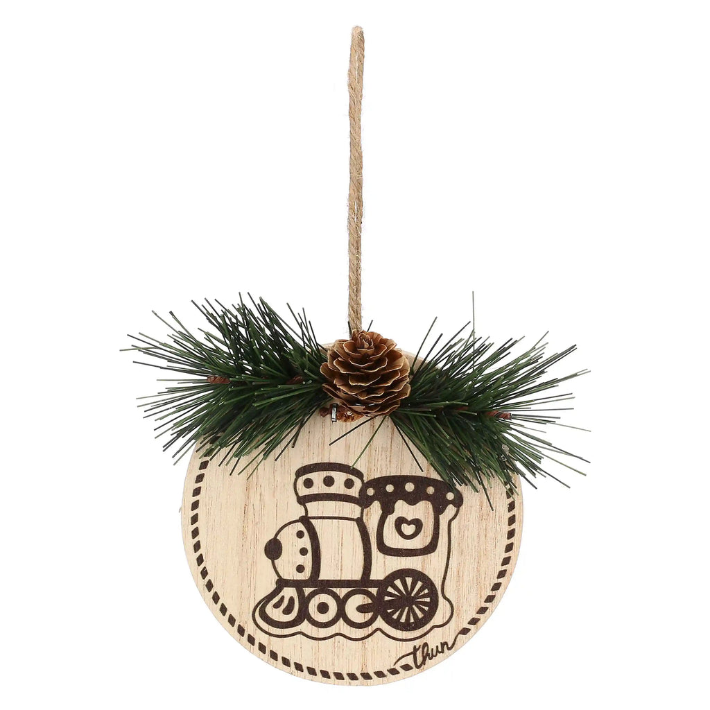 Thun - set 3 palline di natale in legno | rohome