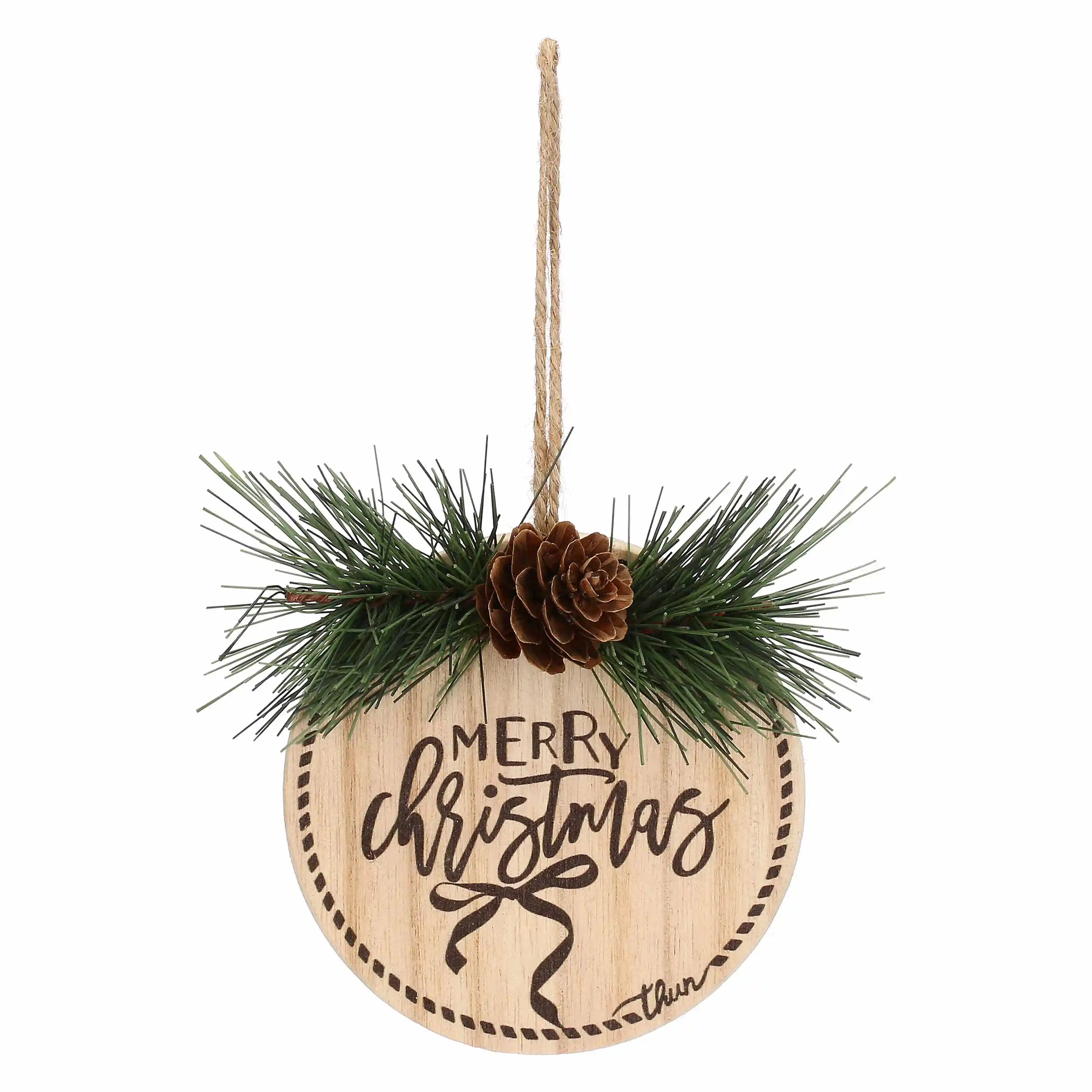 Thun - set 3 palline di natale in legno | rohome