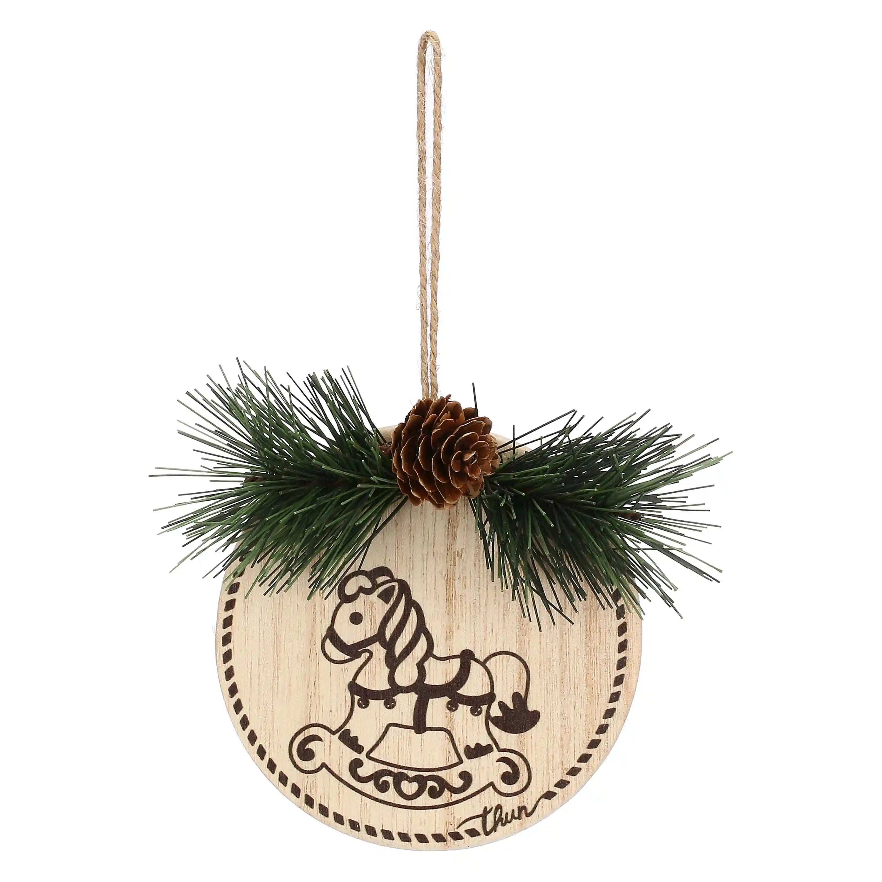 Thun - set 3 palline di natale in legno | rohome