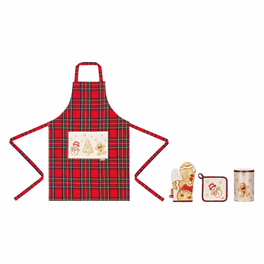 Thun - Set presina, guanto e grembiule con scatola in latta Thunland | Rohome