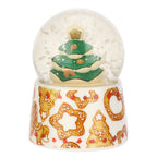 Thun - Boule de neige piccola con albero decoro gingerbread | Rohome