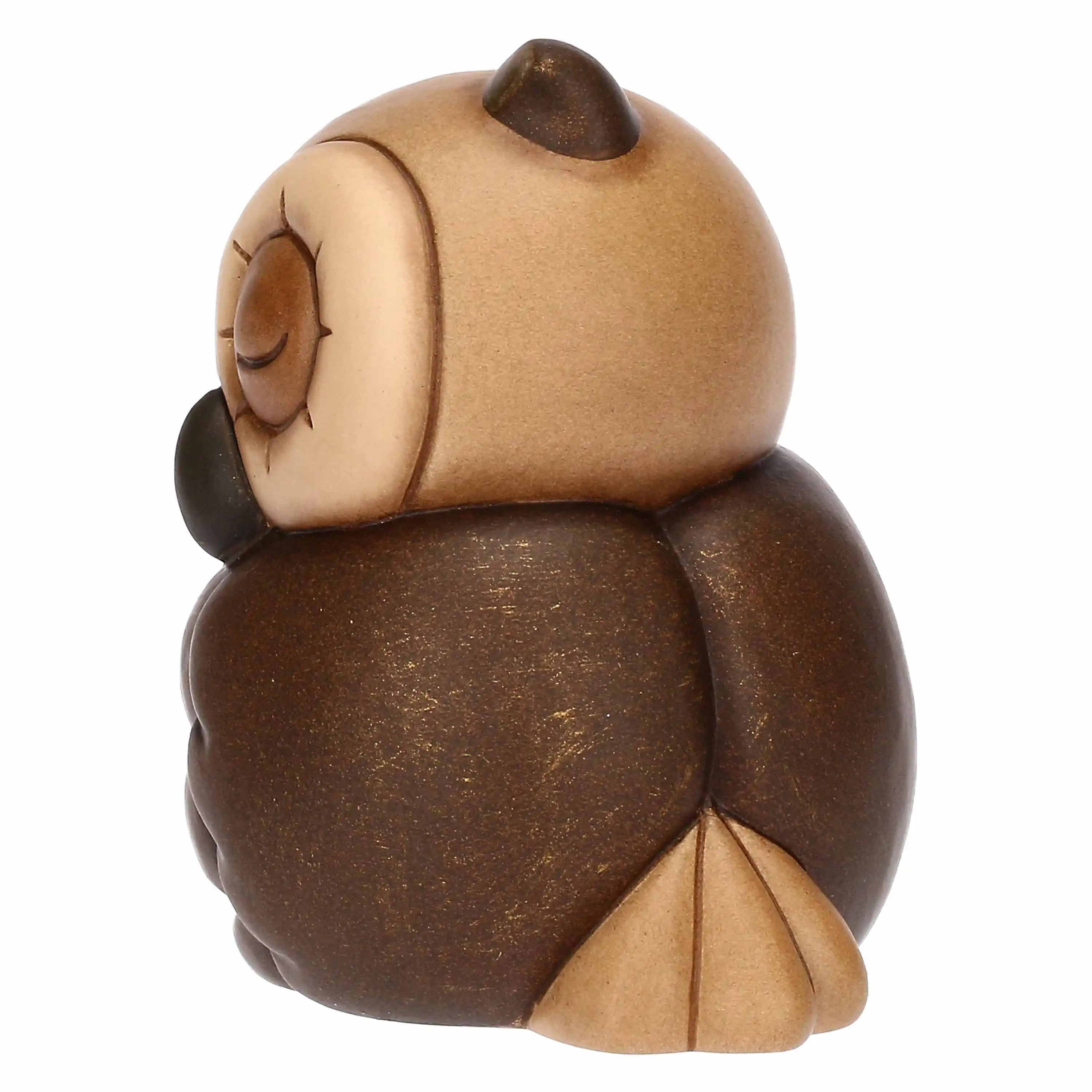 Thun- Gufo Lucky con quadrifoglio in ceramica piccolo | rohome